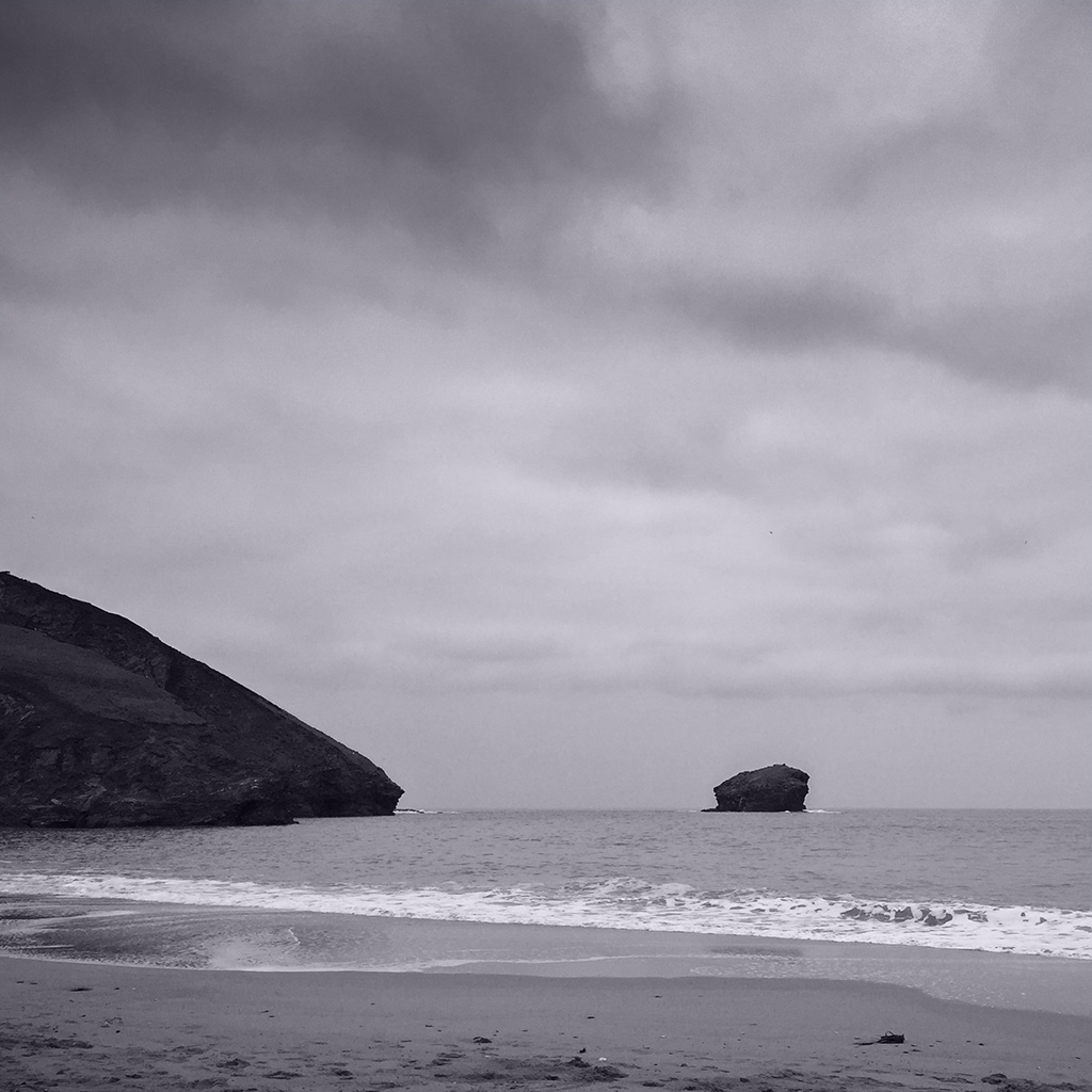 Sea view from a Cornish beach